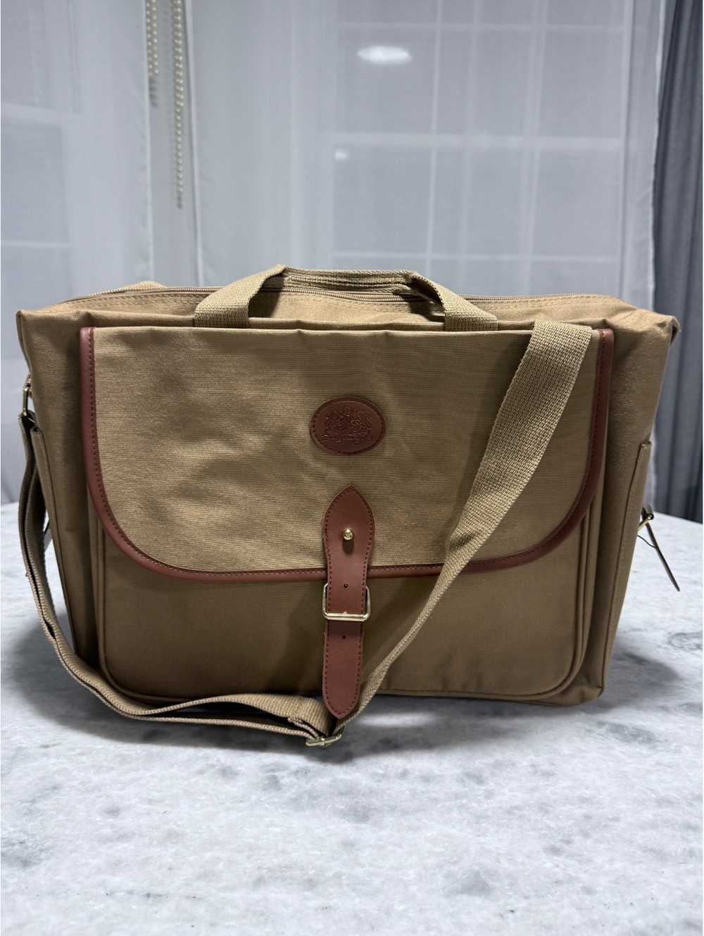Vintage Ralph Lauren Canvas Crossbody Safari Messenger Bag